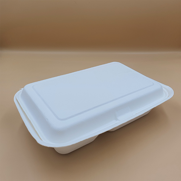 Caserola Meniu Compartimentata Biodegradabila 2 Compartimente