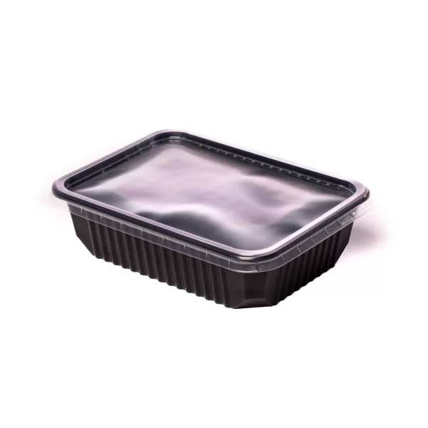 Caserole negre + capac 750 ml, bax 300 buc.