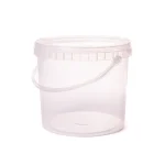 Galeata transparenta 5.5L + capac, set 5 buc.