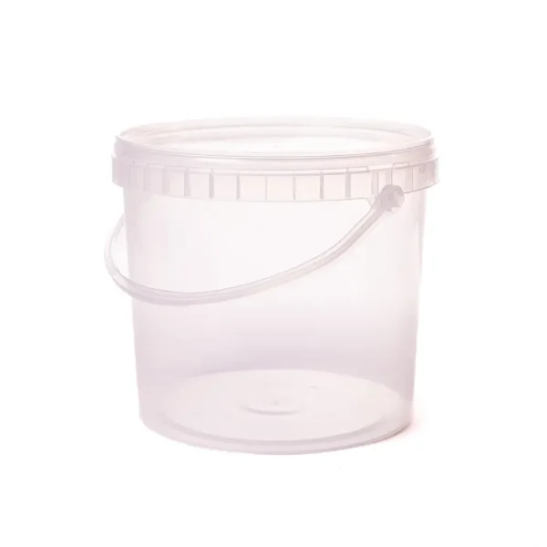 Galeata transparenta 5.5L + capac, set 5 buc.