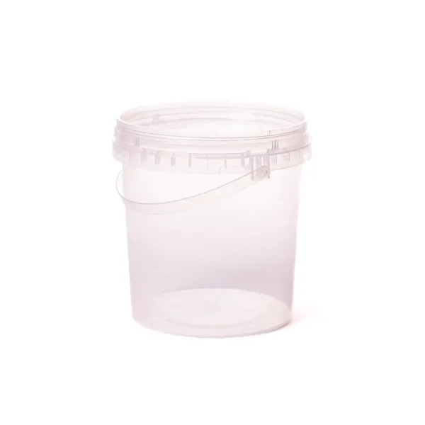 Galeata transparenta1.1L+ capac, set 10 buc.